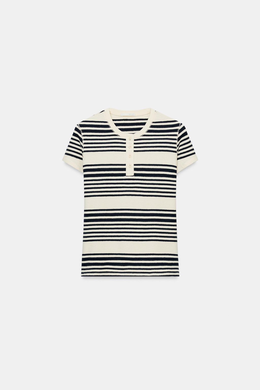 CAMISETA CUELLO PANADERO RAYAS / rayas