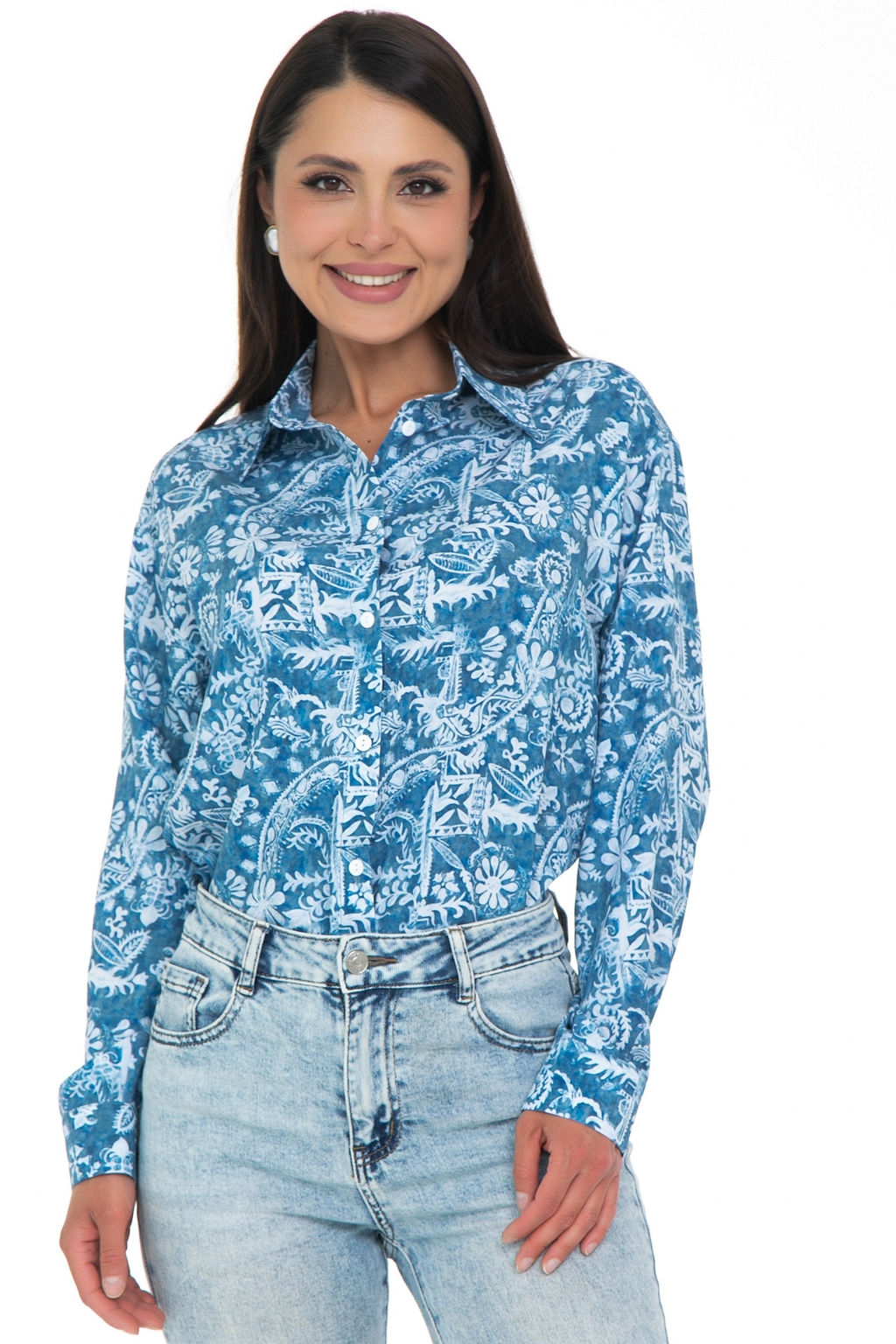 Рубашка Отличная Хит (голубой) - Diolche фото 8