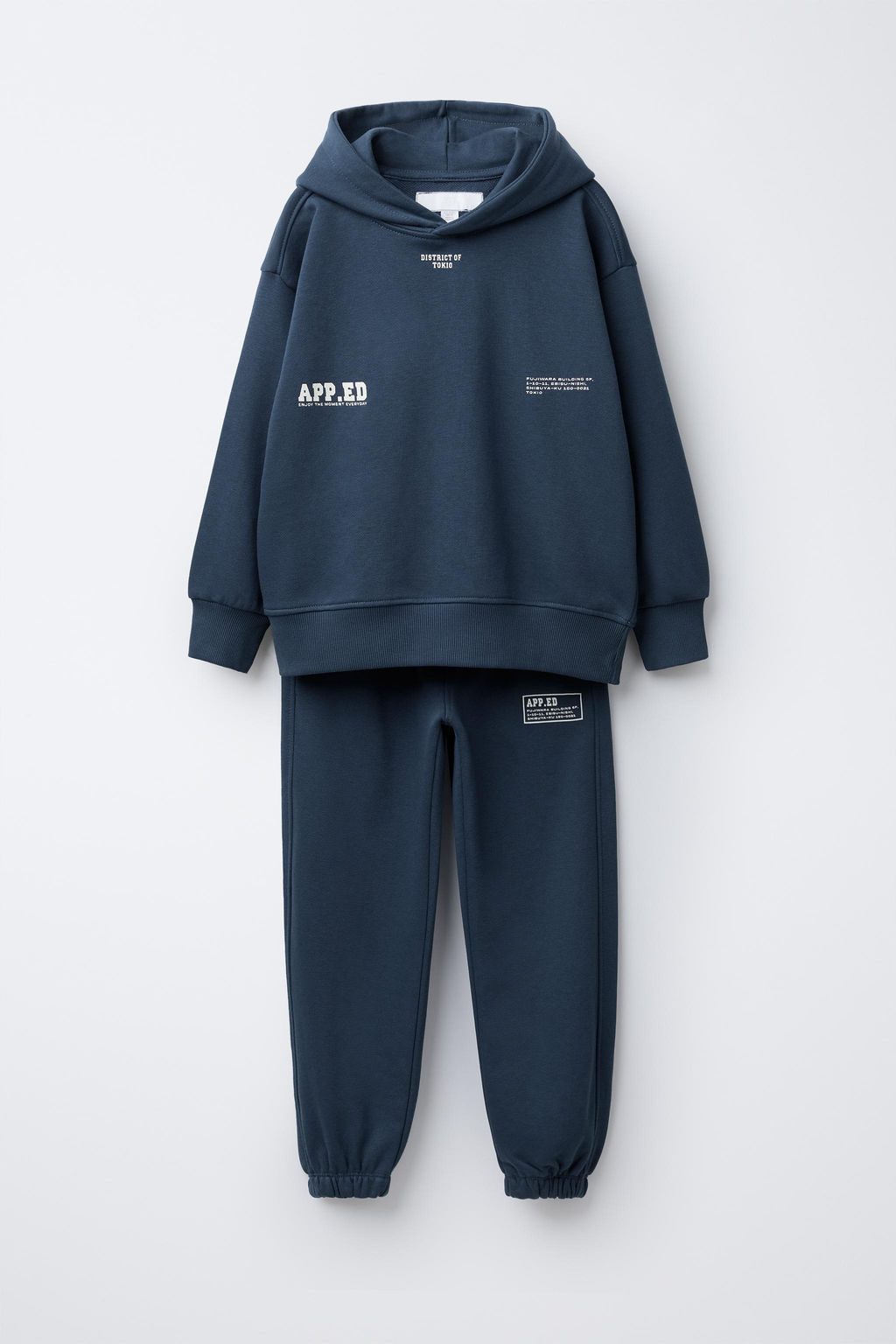 HOODIE AND JOGGERS WITH SLOGAN