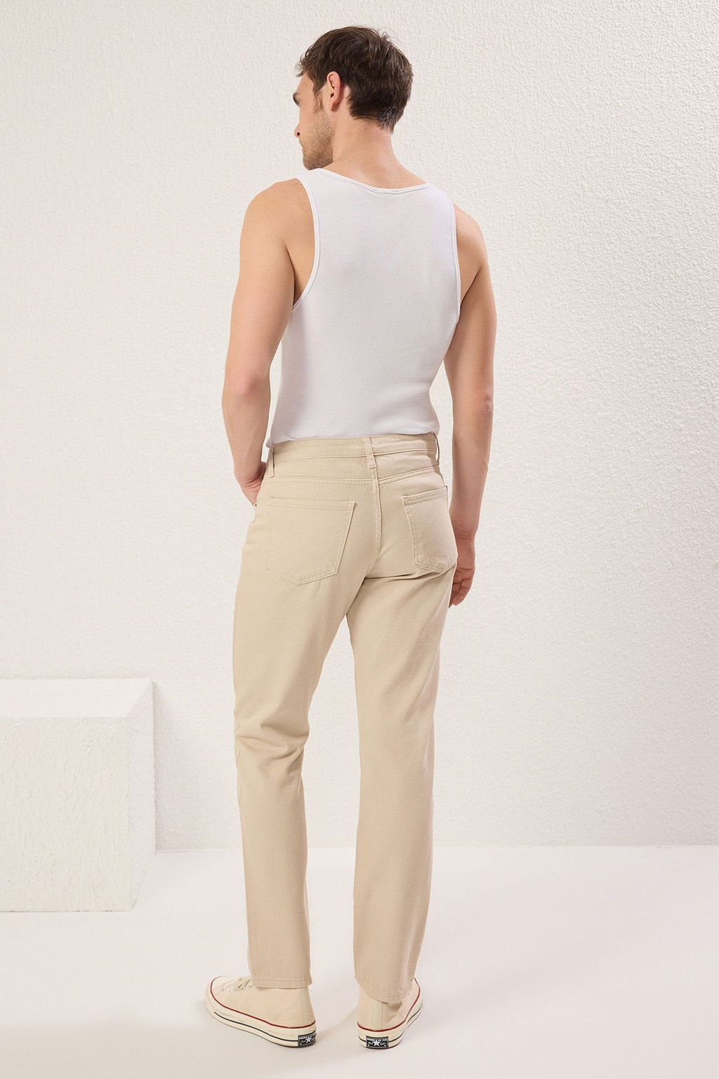 TRENDYOL MAN Lacivert %100 Pamuk Straight Fit Jeans Kot Pantolon TMNAW23JE00023 - Trendyolmilla фото 5