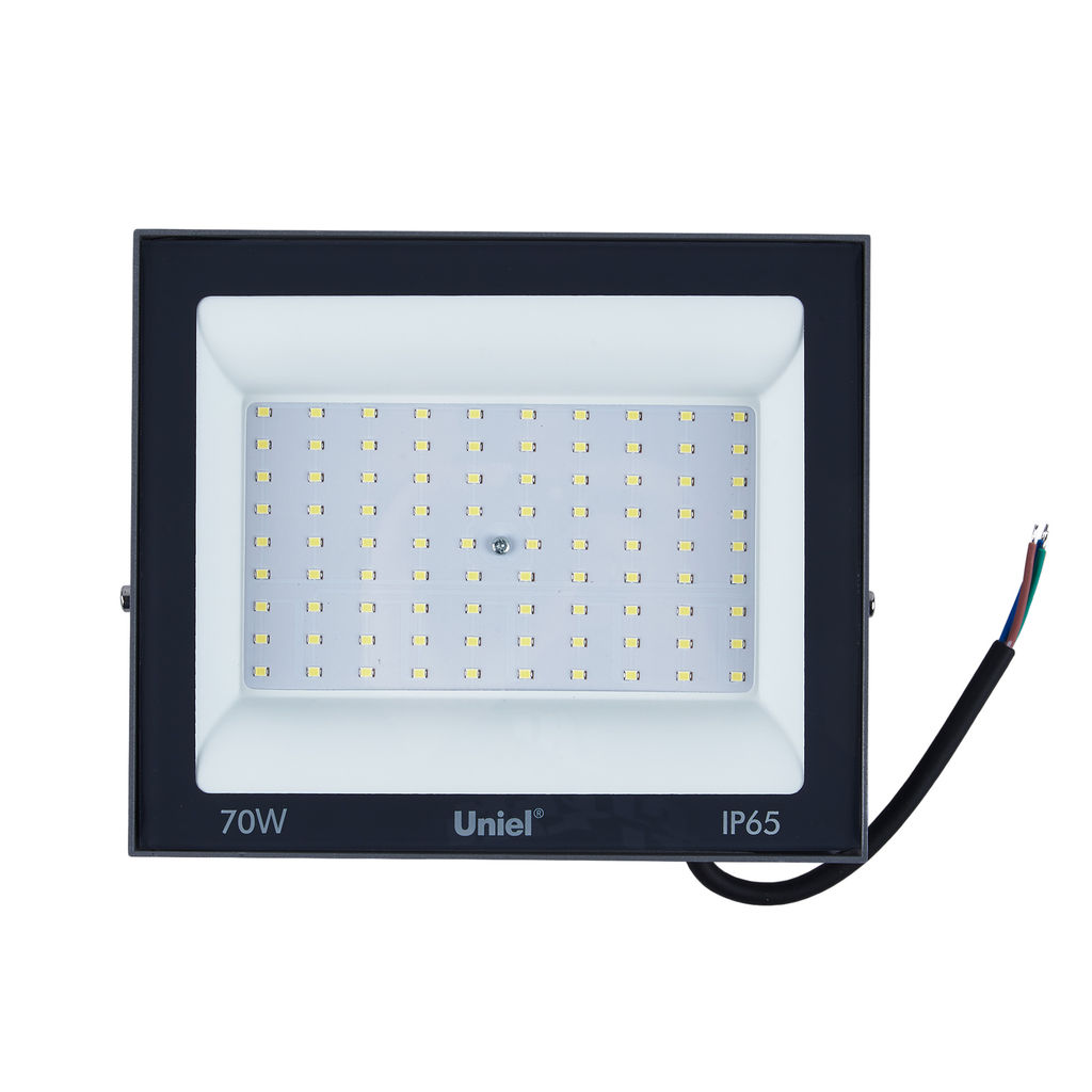 ULF-F23-70W/6500K IP65 160-240V GREY Прожектор светодиодный. Дневной свет (6500K). Корпус серый. TM Uniel