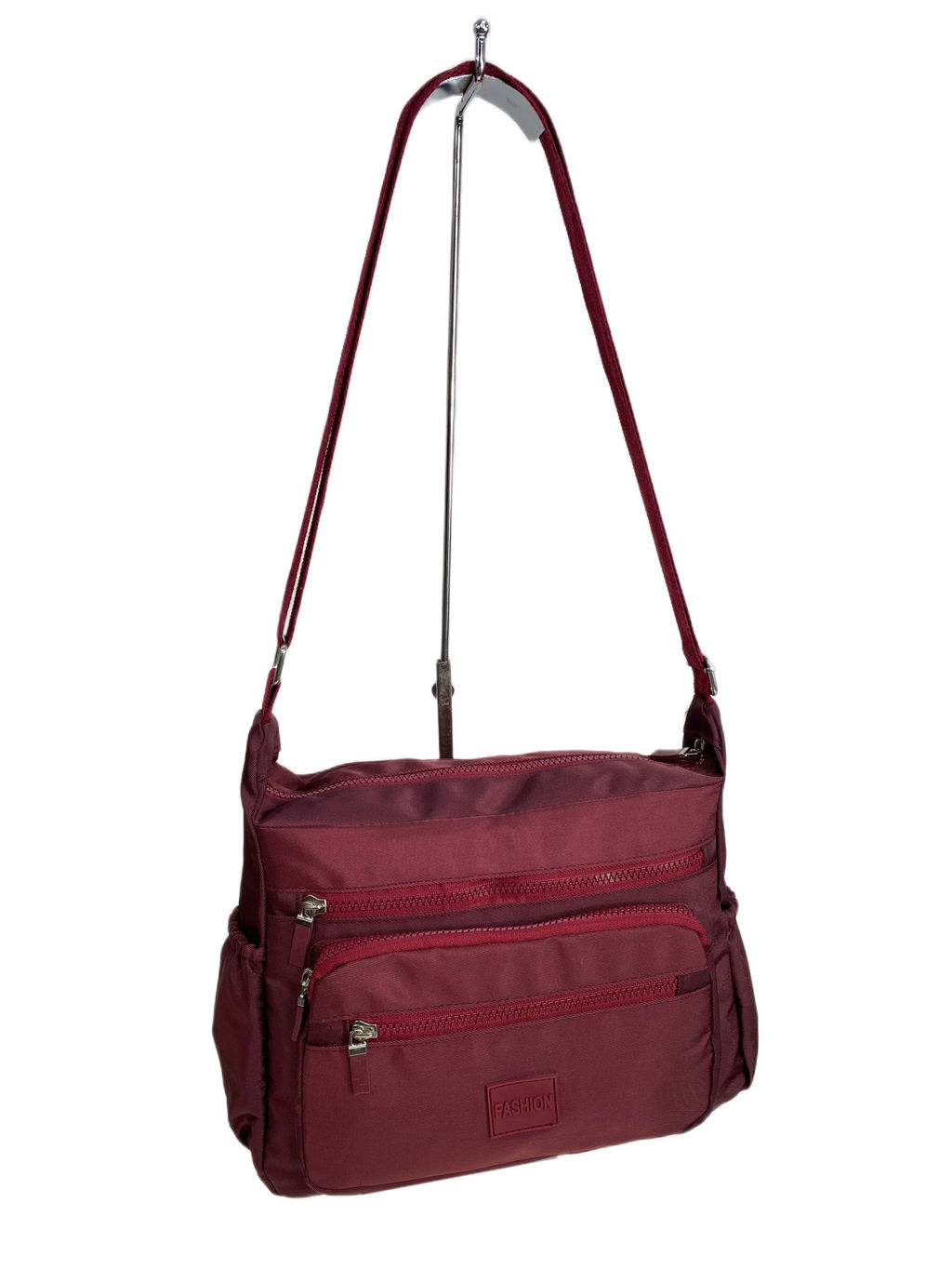 Женская cумка из текстиля, цвет бордовый