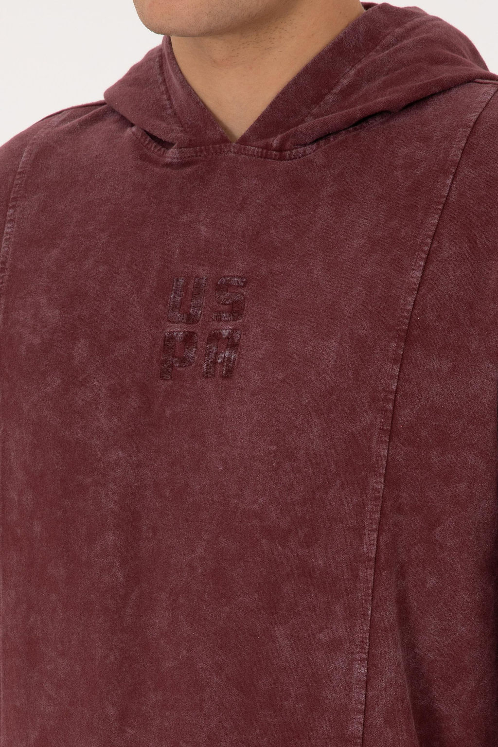 Erkek Bordo Sweatshirt
