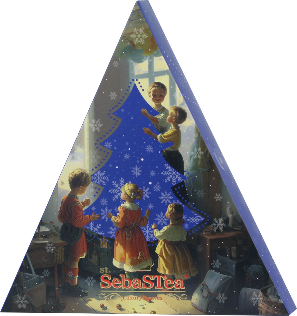 SebaSTea. Новый год. Треугольник (синий) карт.упаковка, 15 пак.