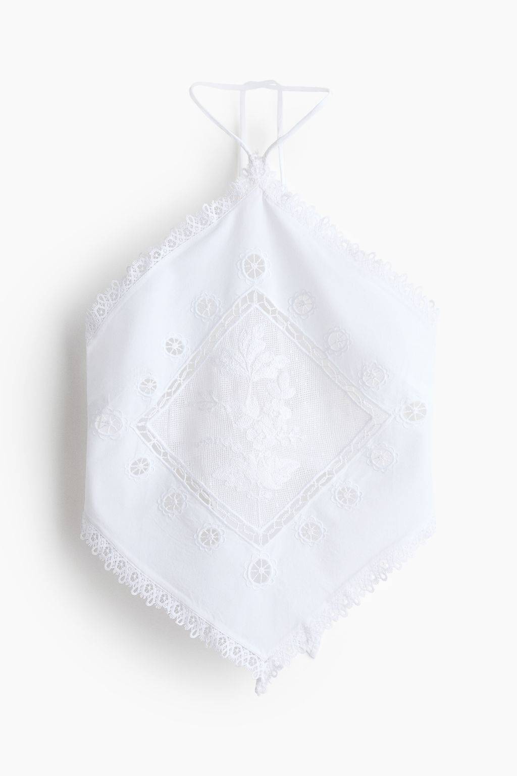 Top halter con detalles de encaje - H&m фото 2