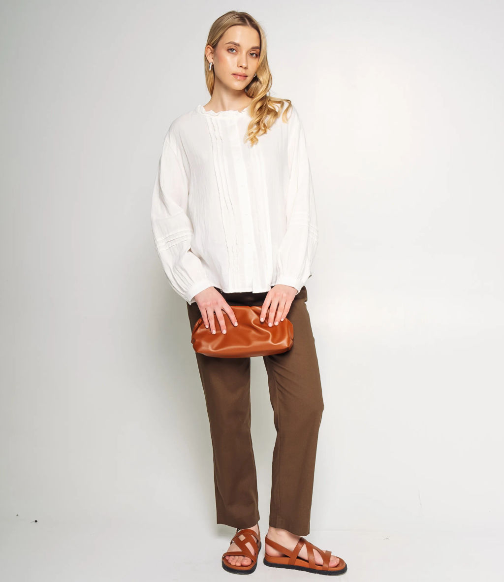 Блуза #КТ0912, белый - Dommod фото 4