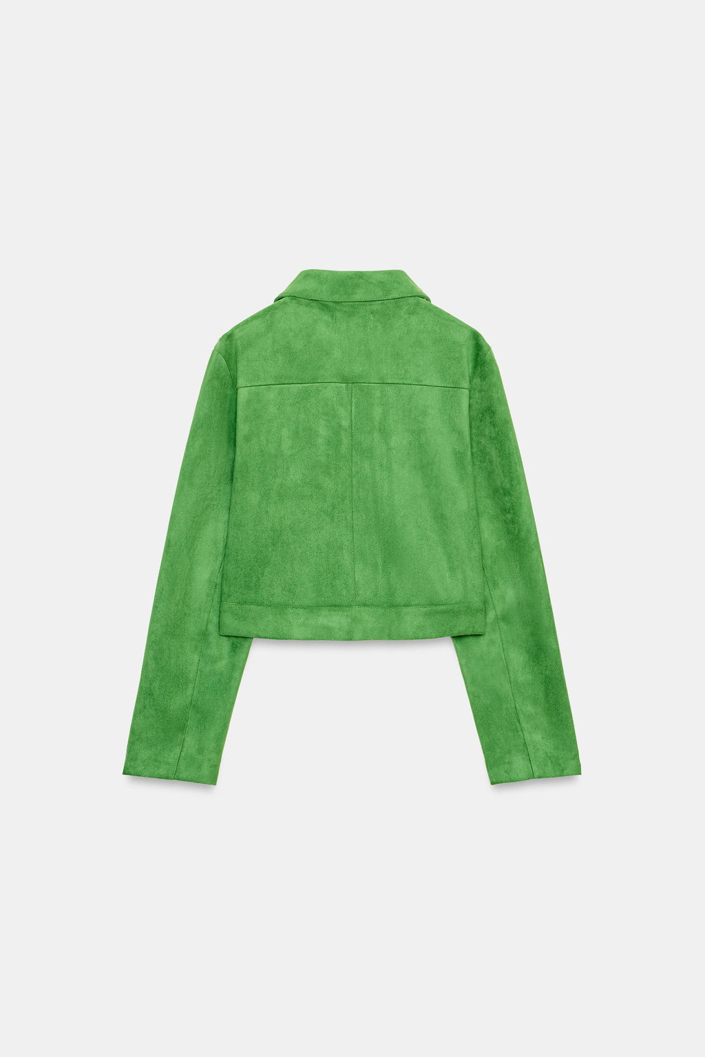 FAUX SUEDE CROP JACKET - Zara фото 18