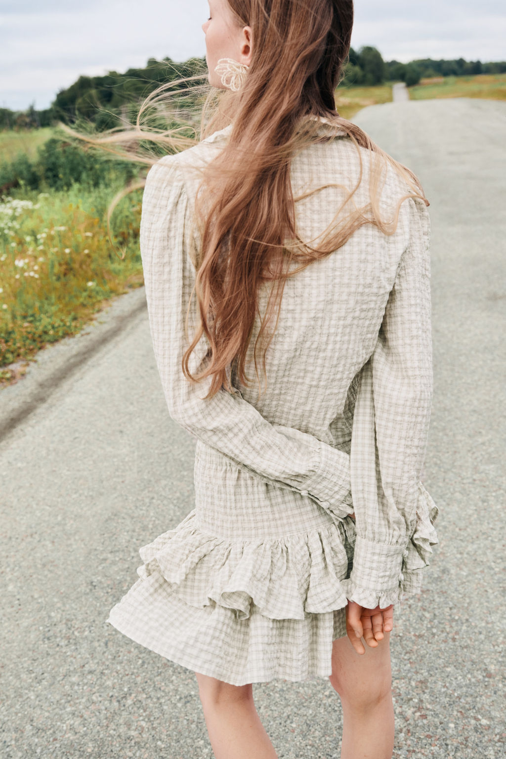 Falda escalonada con cord?n de ajuste - H&m фото 8