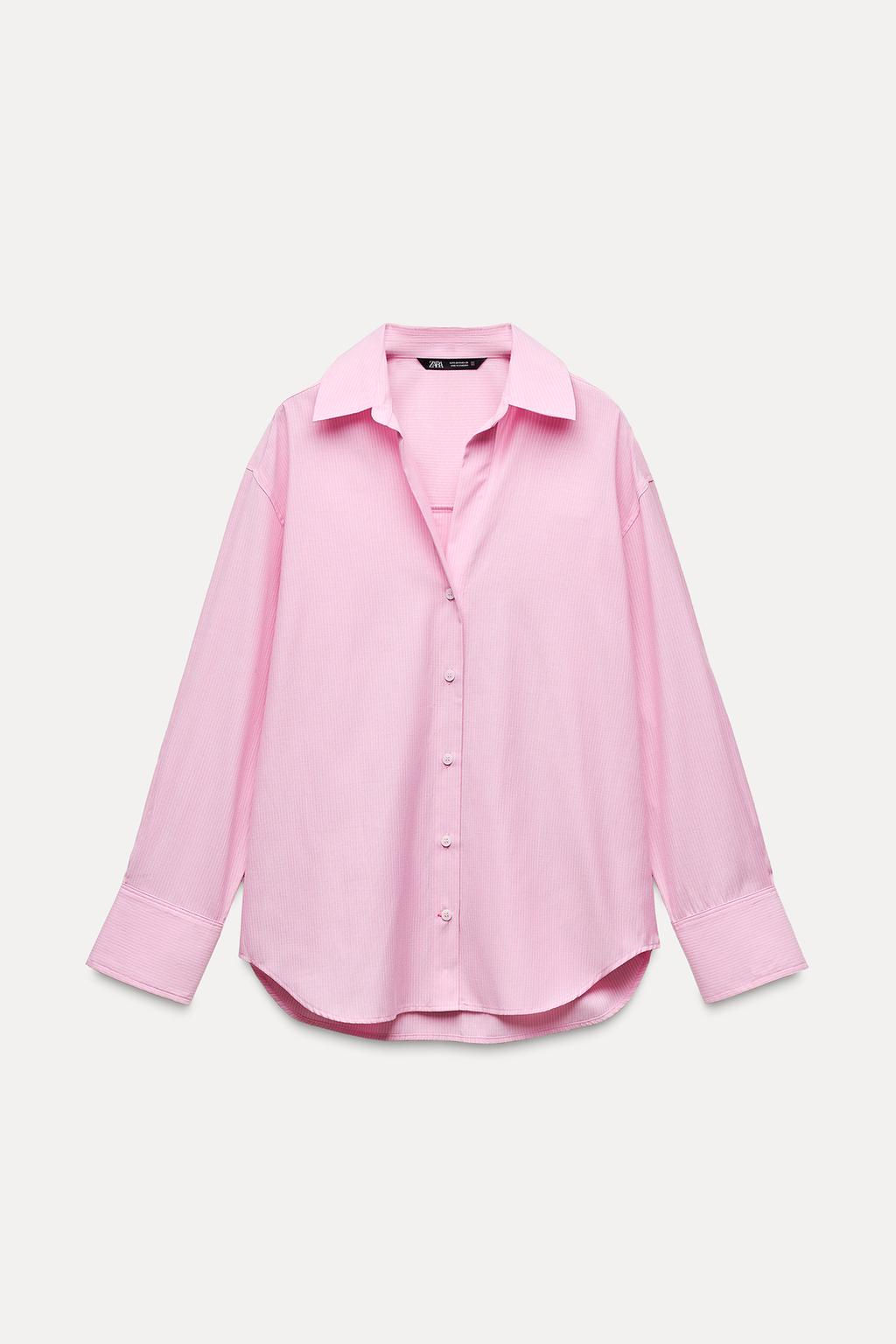 STRIPED OXFORD SHIRT - Zara фото 6