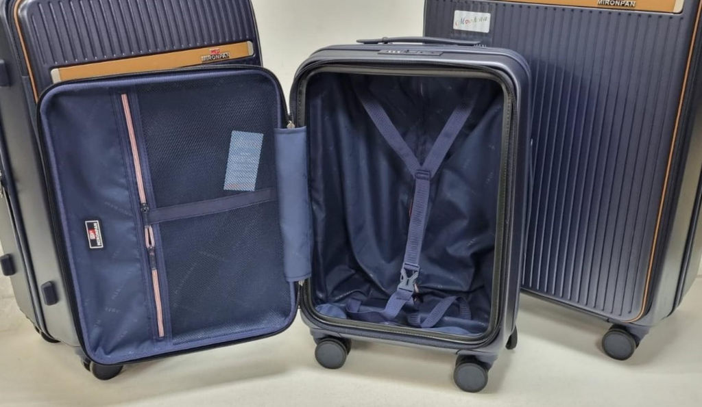 Набор чемоданов , тройка, полипропилен, 2504 Темно-синий