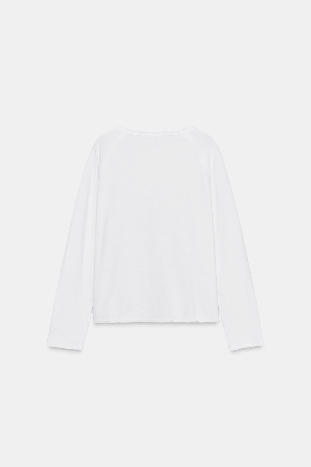 WASHED LONG SLEEVE T-SHIRT - Zara фото 6