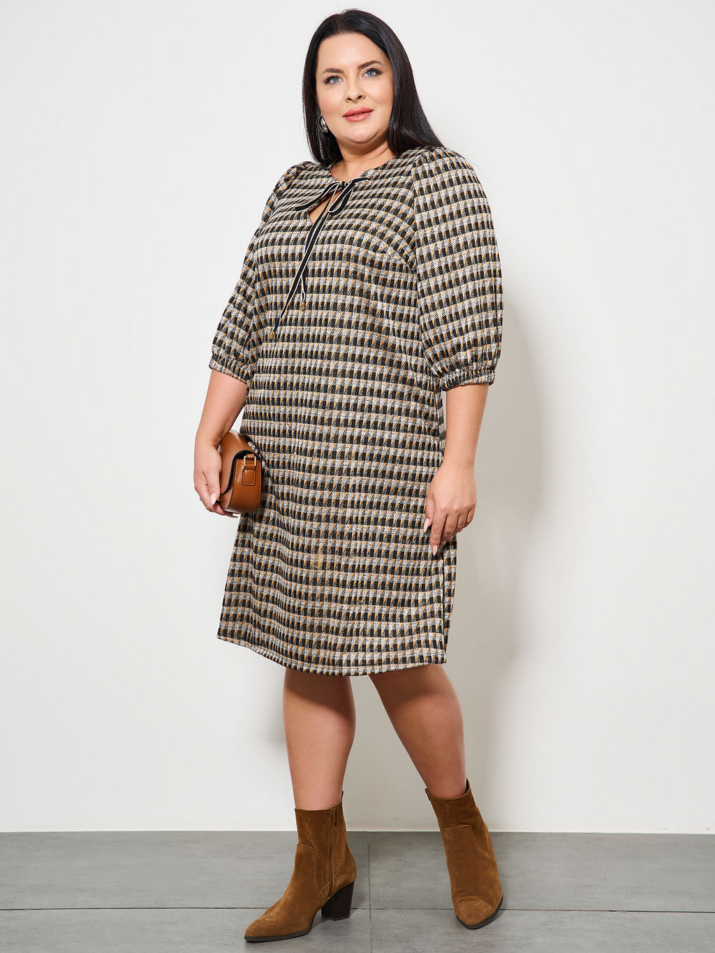 Платье 0218-2 чёрный кварц - Dora фото 101