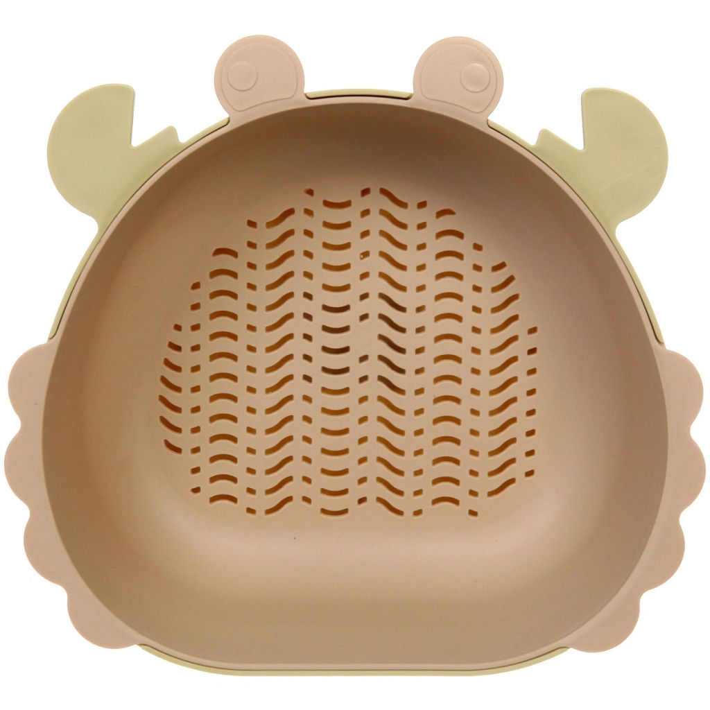 Цена за 2 шт. Дуршлаг пластиковый "SEGRETO" Краб 27*24,5*10см оливковый