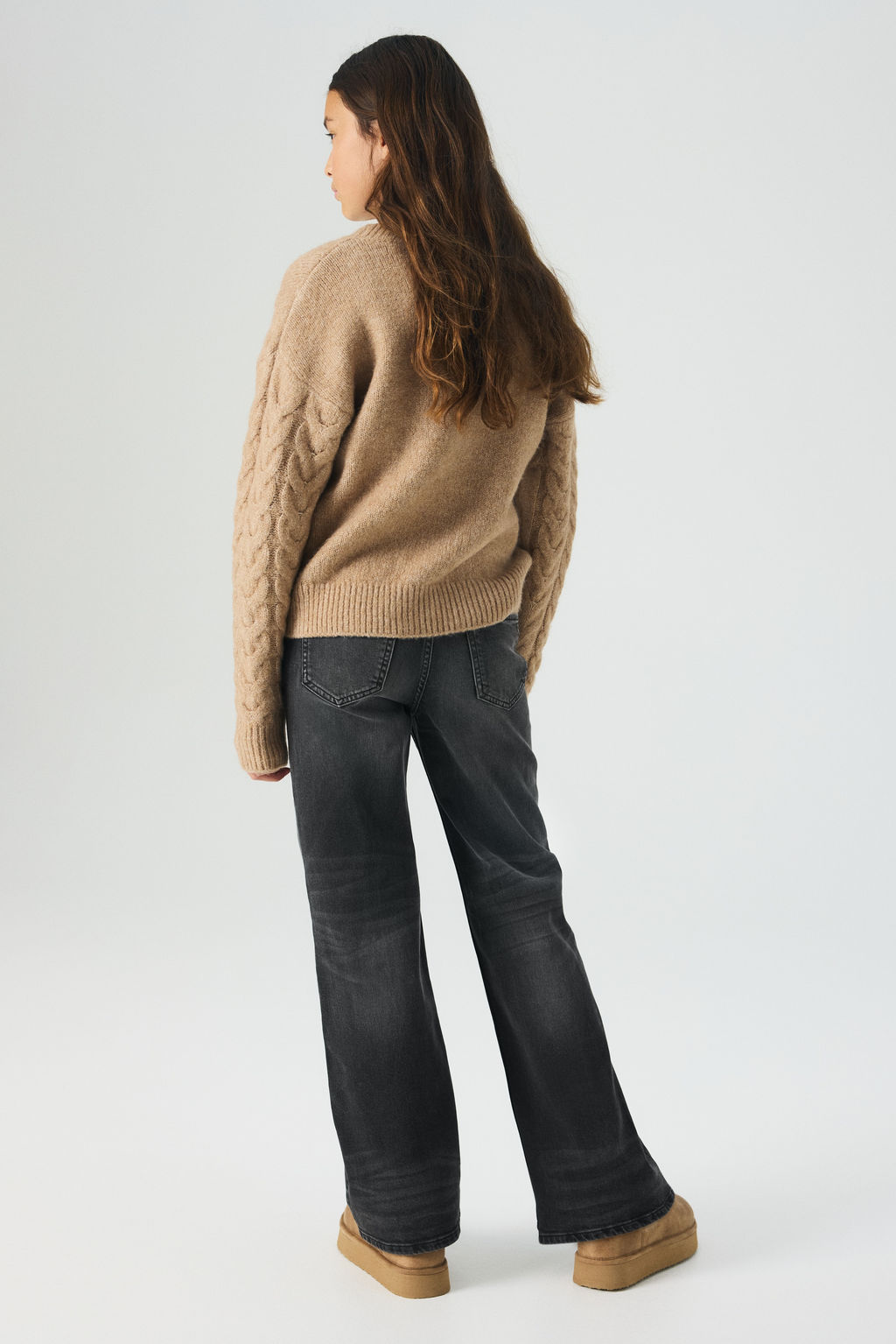 Baggy Fit Bootcut Leg Jeans - H&m фото 11