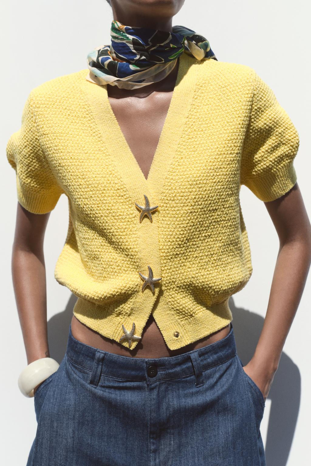 STAR BUTTON CARDIGAN - Zara фото 2