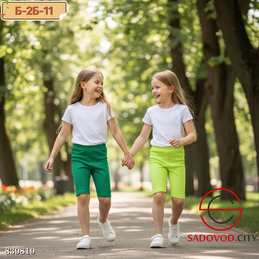 Велосипедки для девочки со стразами