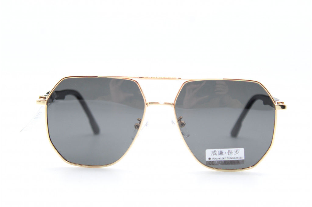 Солнцезащитные очки WILIBOLO (Polarized) 8014 59-16-142 С2 зол/серая линза