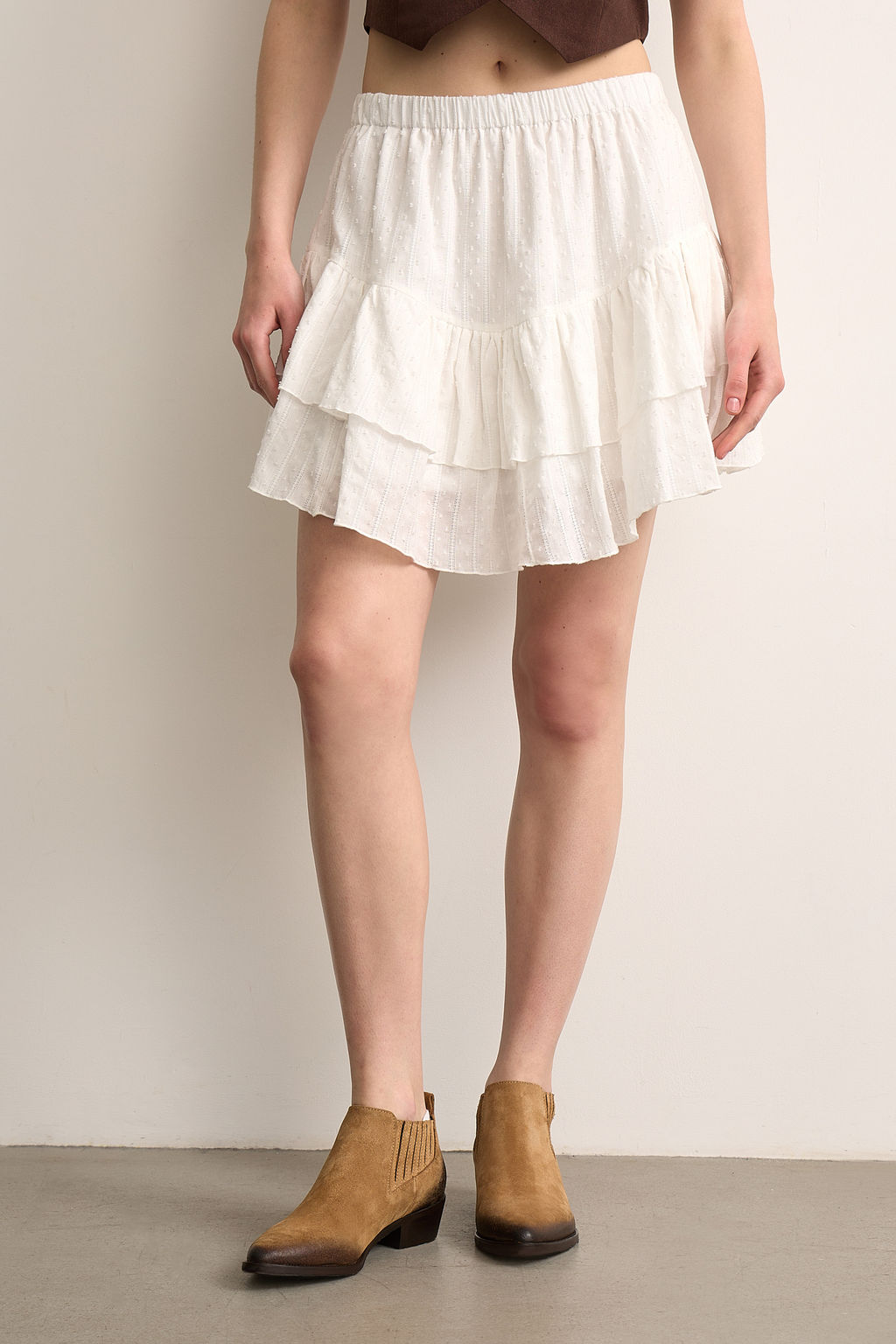 Юбка с оборками мини - Mollis фото 4