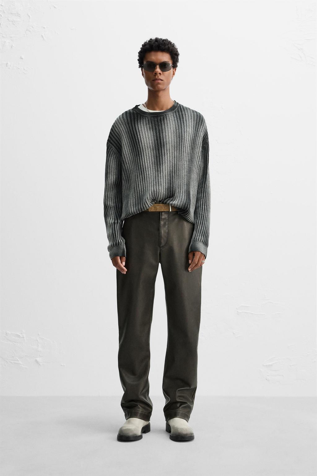 LIMITED EDITION LEATHER EFFECT TROUSERS