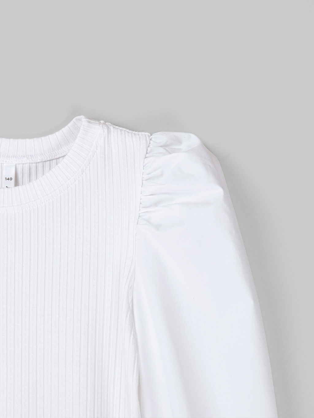 Блузка из лапши для девочки Белая 7+ - Bungly фото 3