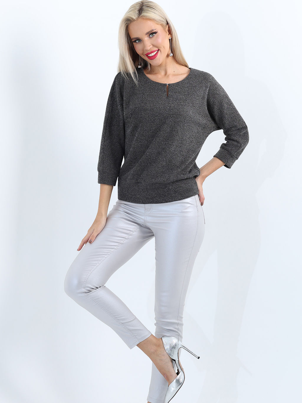 Блузка Ростислава, грей - Dstrend фото 8