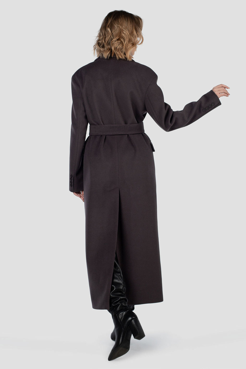 01-12172 Пальто женское демисезонное (пояс) - El podio фото 7