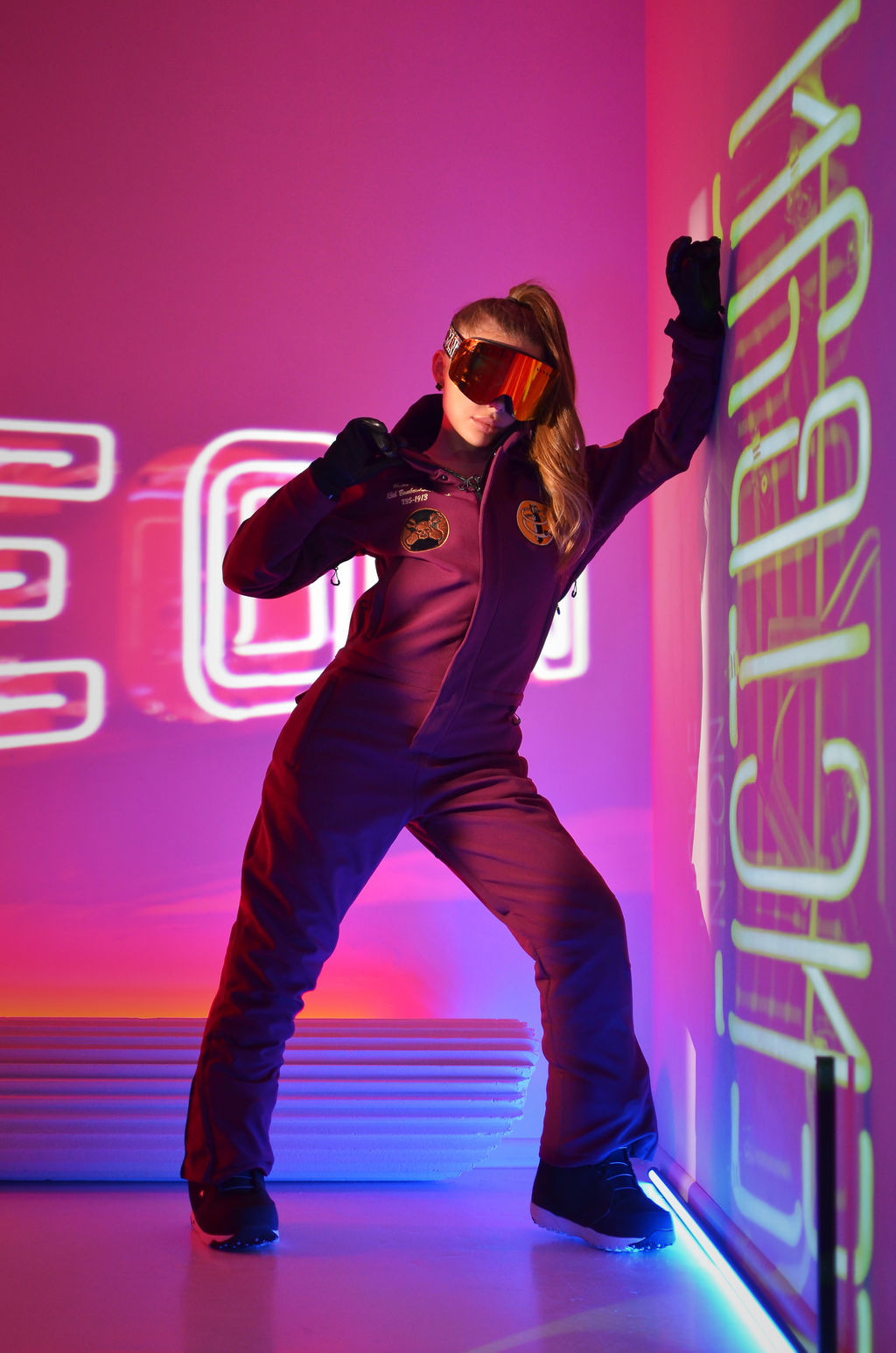 Женский зимний сноубордический комбинезон Alpha Endless 222/220730 RRG Бордовый  фото 10