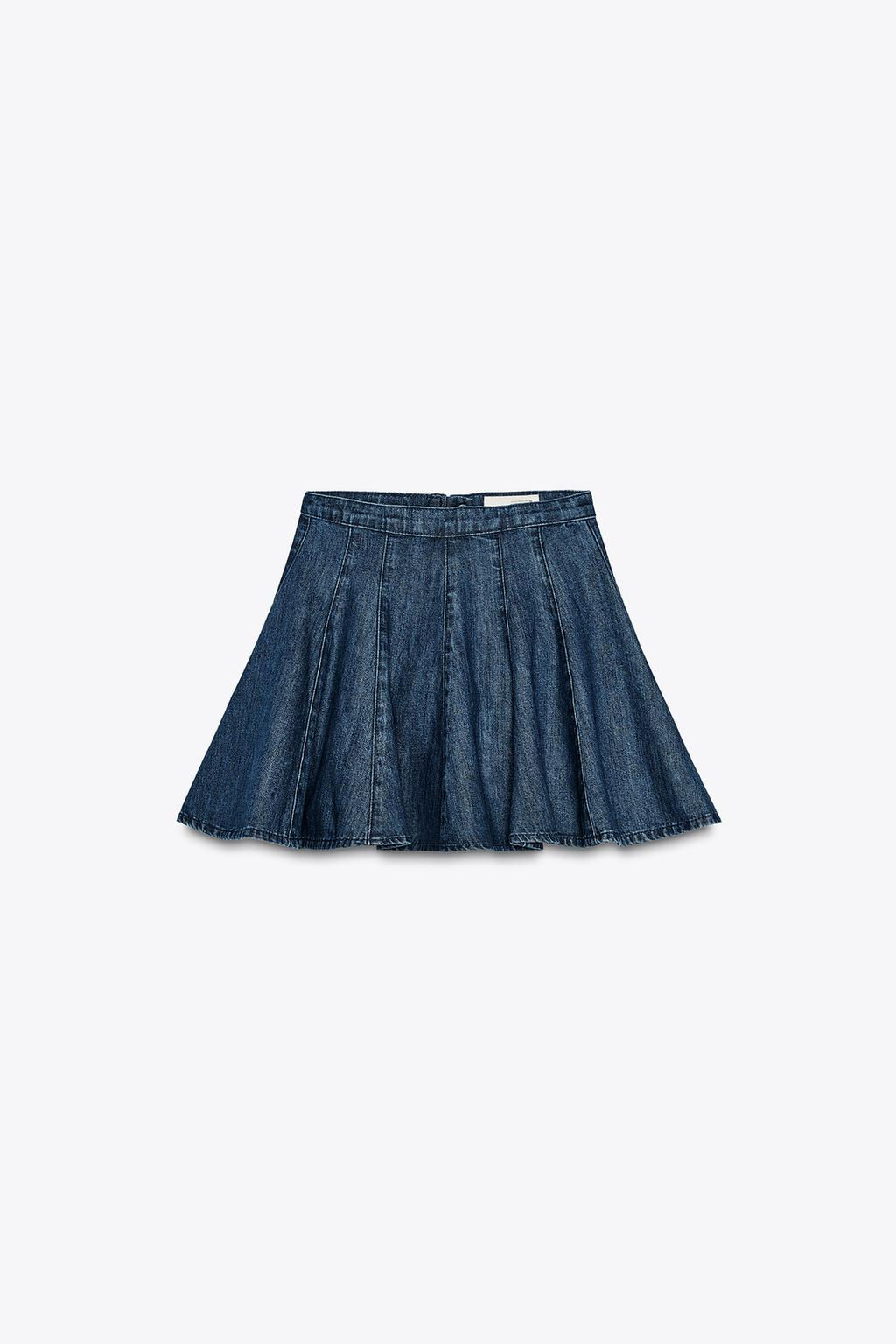 DENIM TRF MINI SKIRT - Zara фото 5