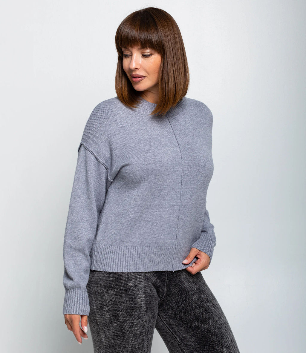 Джемпер #КТ1176, серый