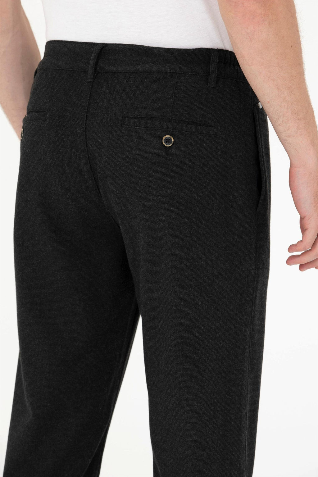 U. S. Polo Assn Мужские брюки из плотной ткани антрацитового цвета - U.s. polo assn фото 7