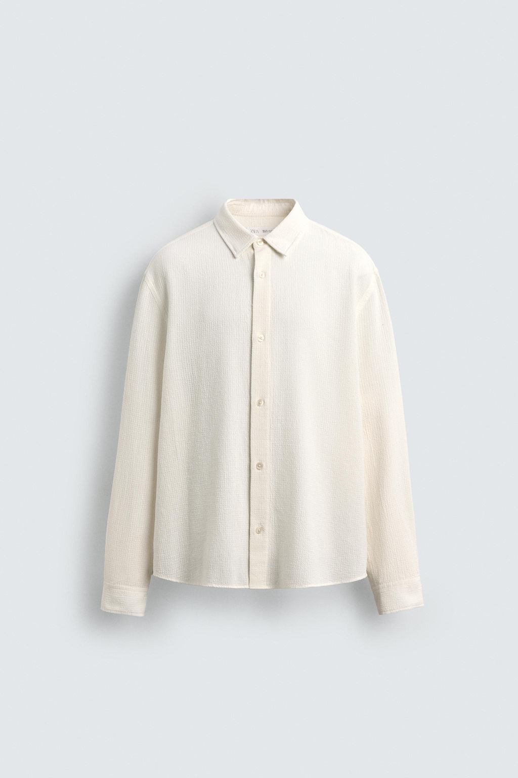 TEXTURED CHECK SHIRT - Zara фото 6