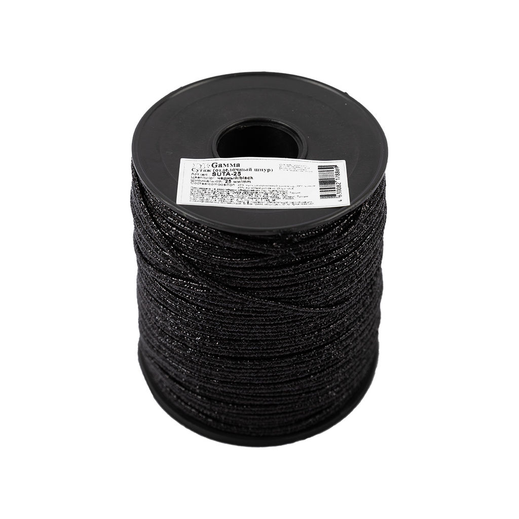 Gamma SUTA-25 цв. сутаж (шнур отделочный) под металл 2.5 мм 100 м синий фото 10