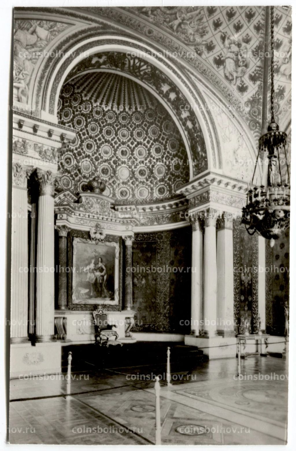 Открытка Зимний дворец Петровский зал