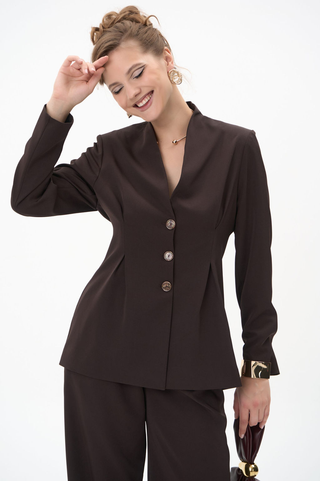 Пиджак Тайрис (шоколадный) - Эльза фото 17