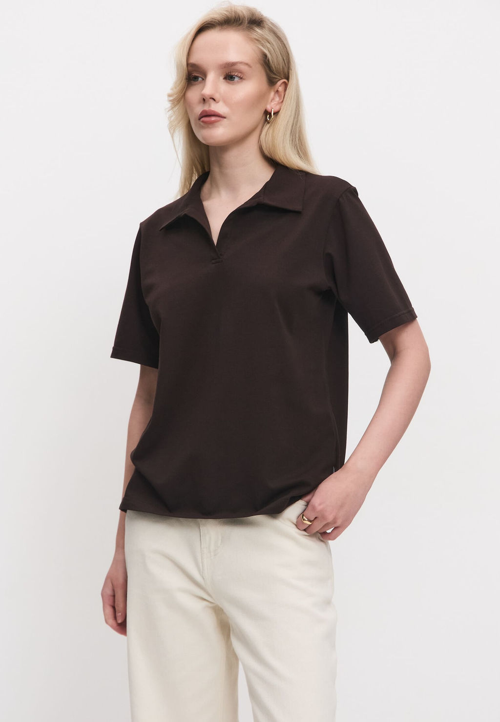 Футболка-поло женская 25234-492 мокко - Avese фото 125