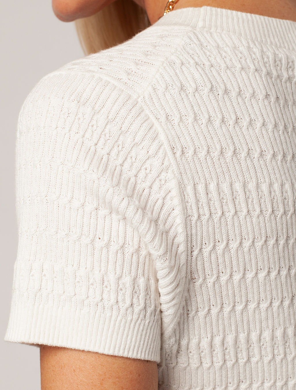 VILATTE / Джемпер фактурной вязки из вискозы  фото 4