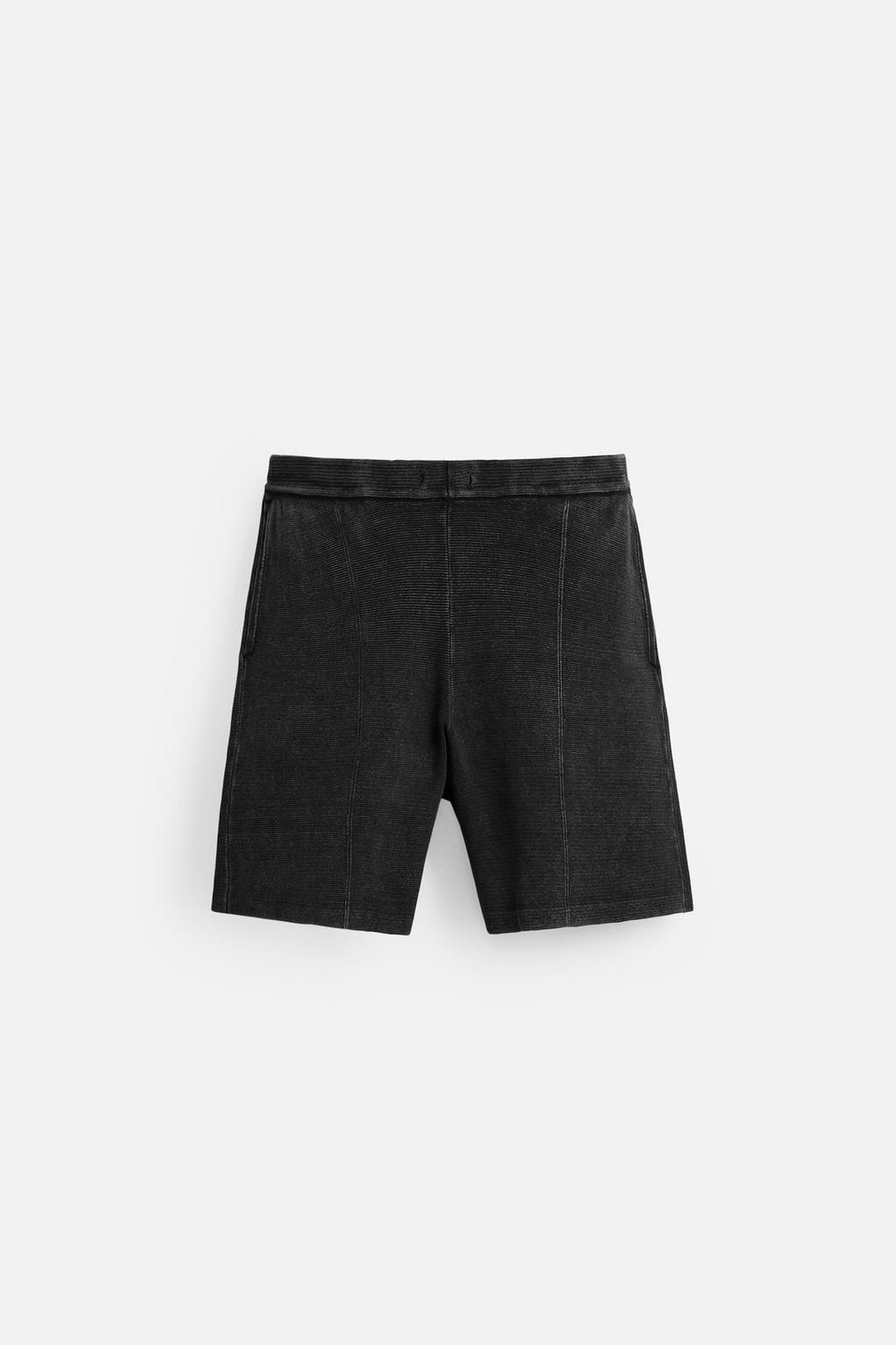 RELAXED FIT KNITTED BERMUDA SHORTS - Zara фото 7