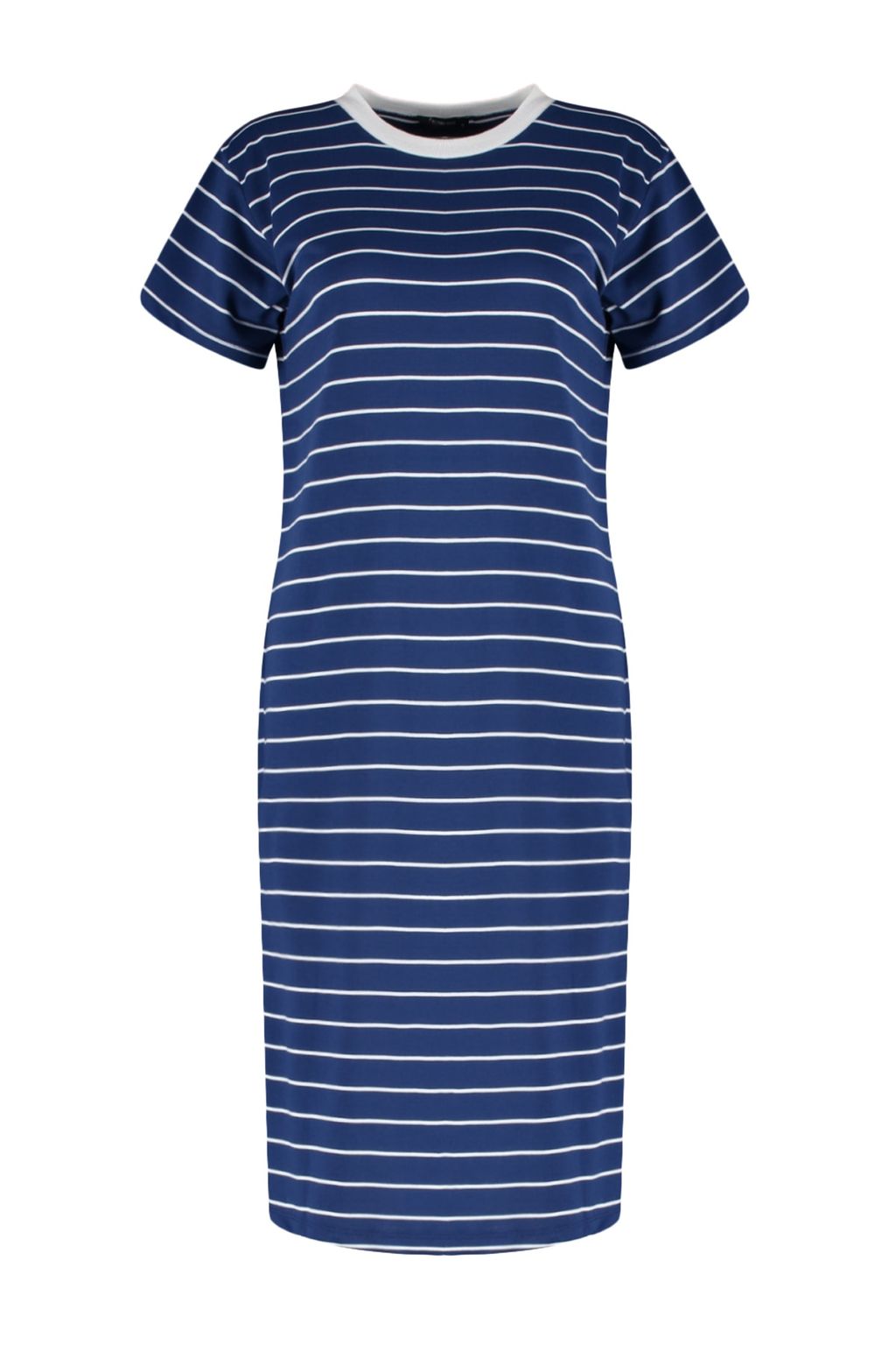Lacivert Cizgili Y?rtmac Detayl? Shift/Duz Maxi Orme Elbise TWOSS23EL00690 - Trendyolmilla фото 7