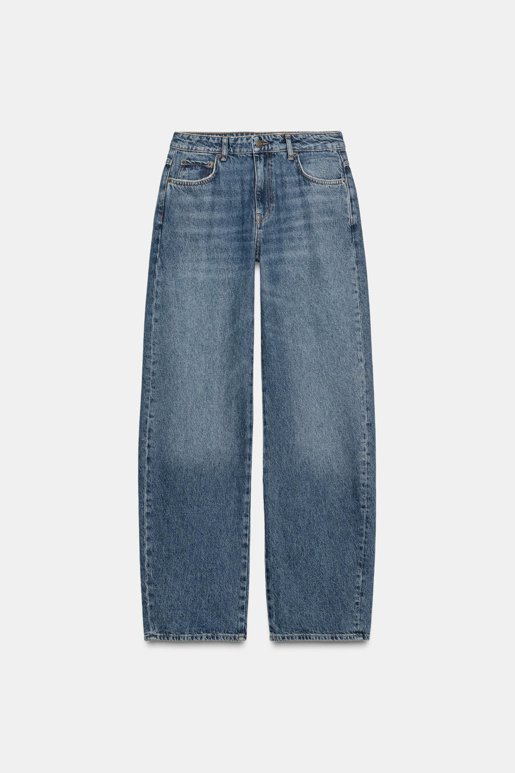 ZW COLLECTION MID-WAIST JEANS - Zara фото 5