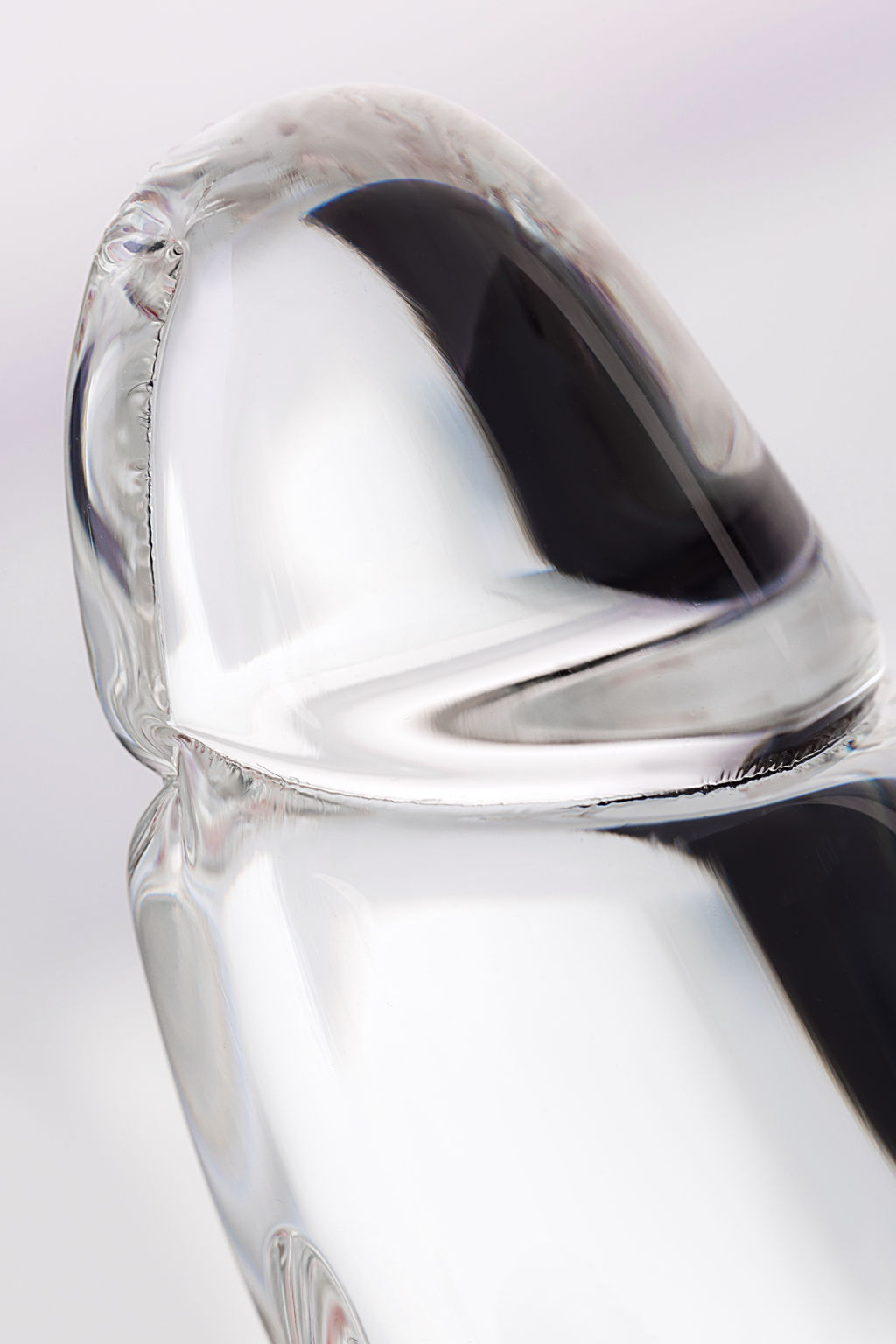 Нереалистичный фаллоимитатор Sexus Glass, стекло, прозрачный, 17,5 см  фото 8