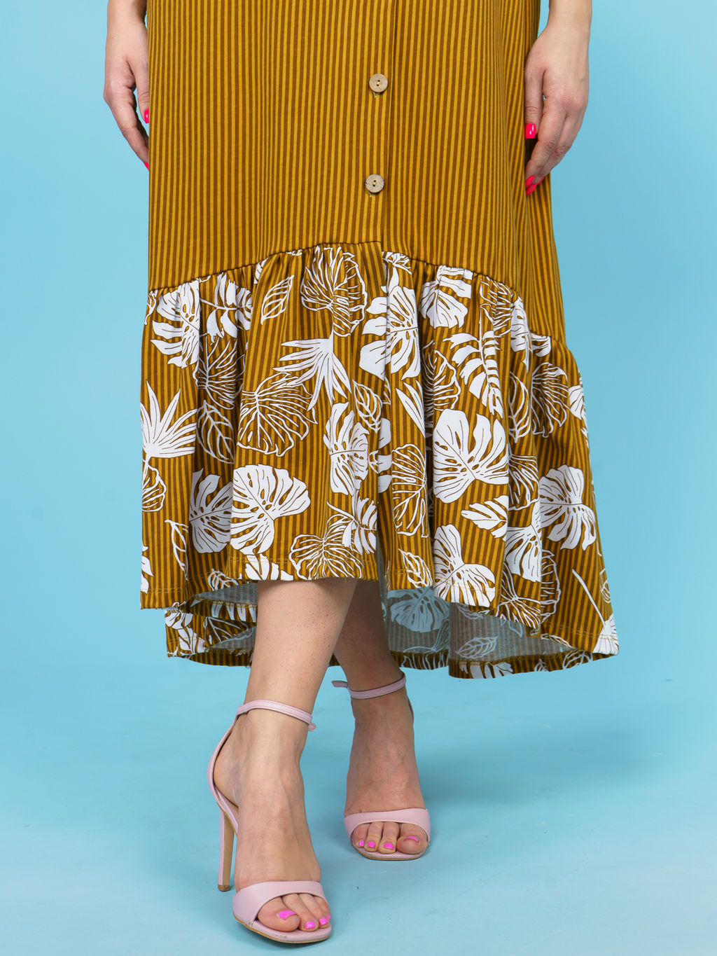 868 Платье "Горчичный"