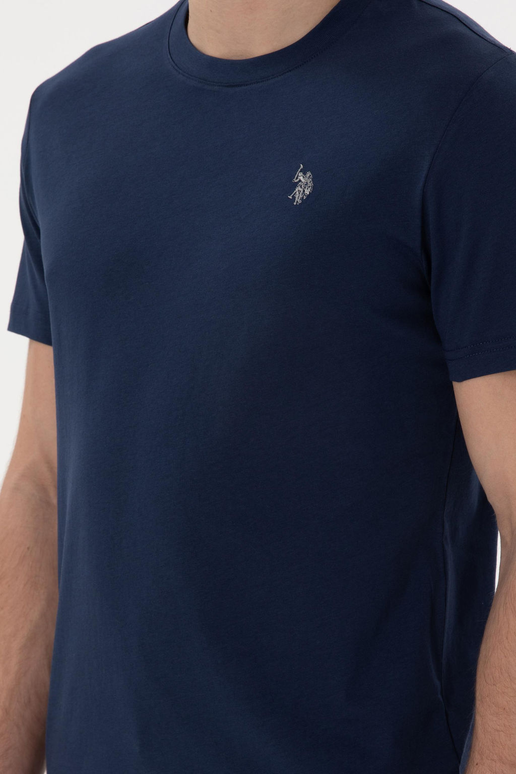 Erkek Regular Fit Bisiklet Yaka Lacivert Basic Ti__rt Sepette S_rpriz _ndirim - U.s. polo assn фото 7