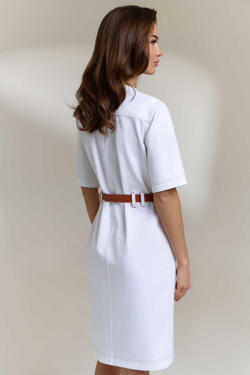 Платье 0822 белый - Diliafashion фото 2