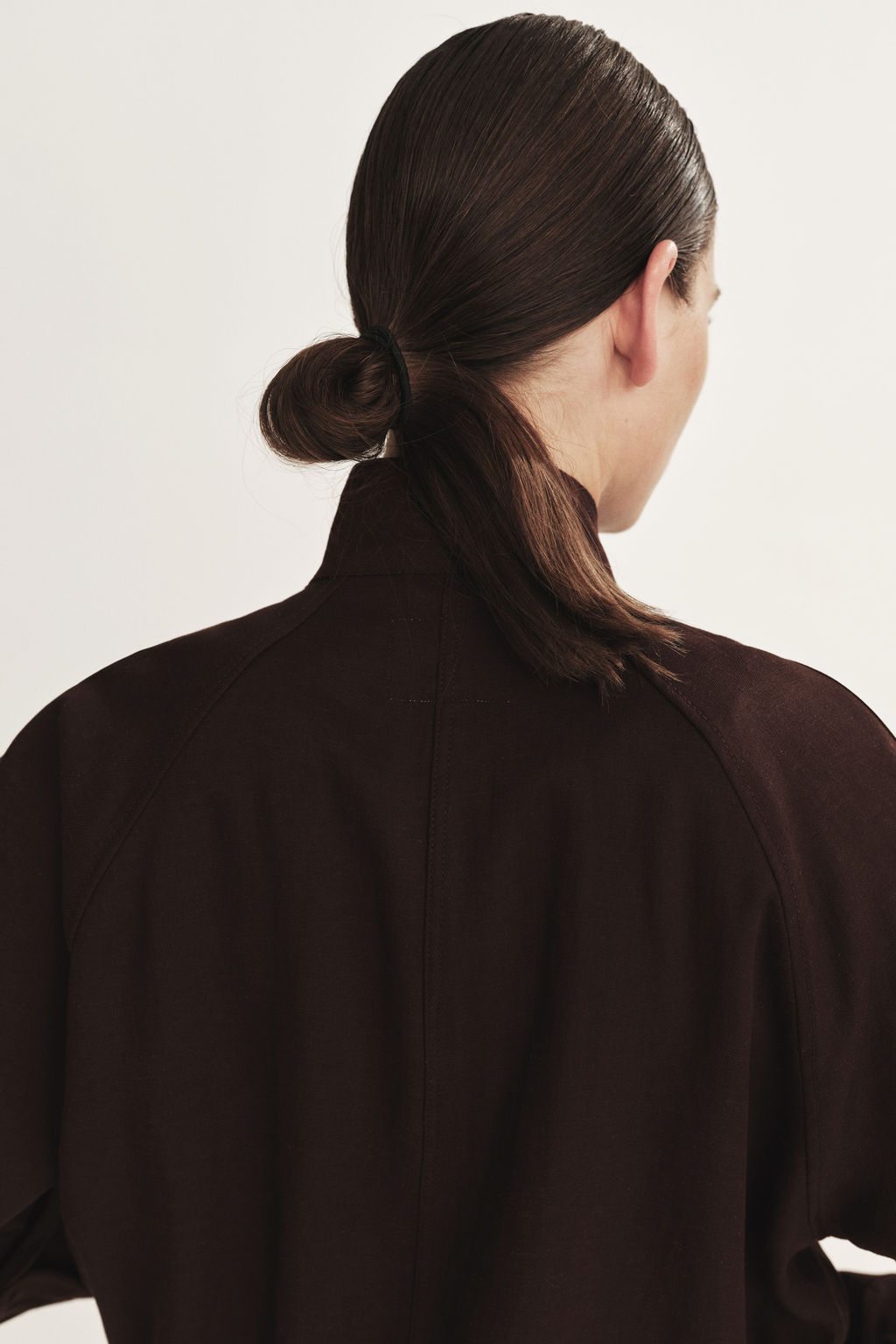 Chaqueta oversize en mezcla de lino - H&m фото 8
