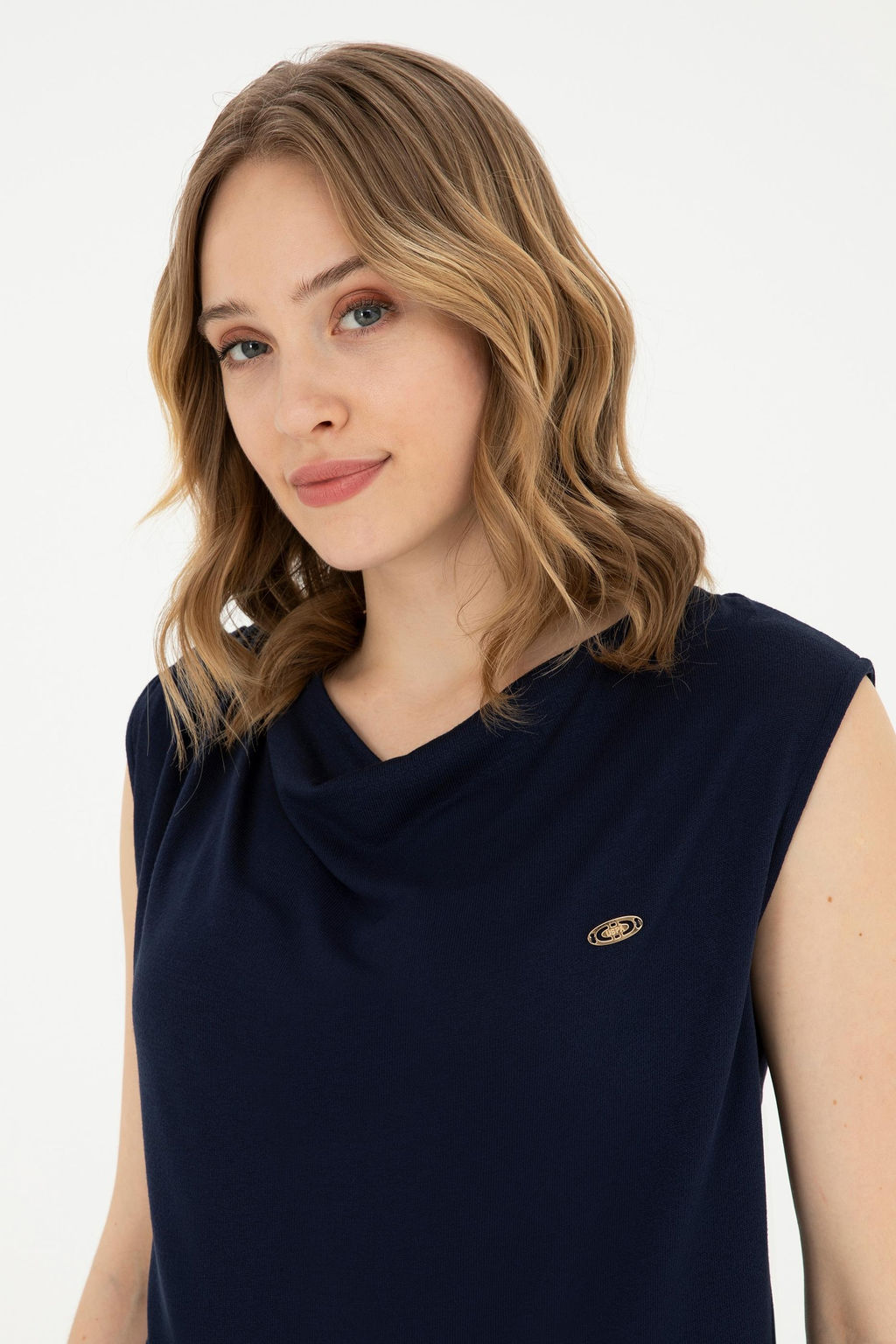 Женская темно-синяя футболка - U.s. polo assn фото 9