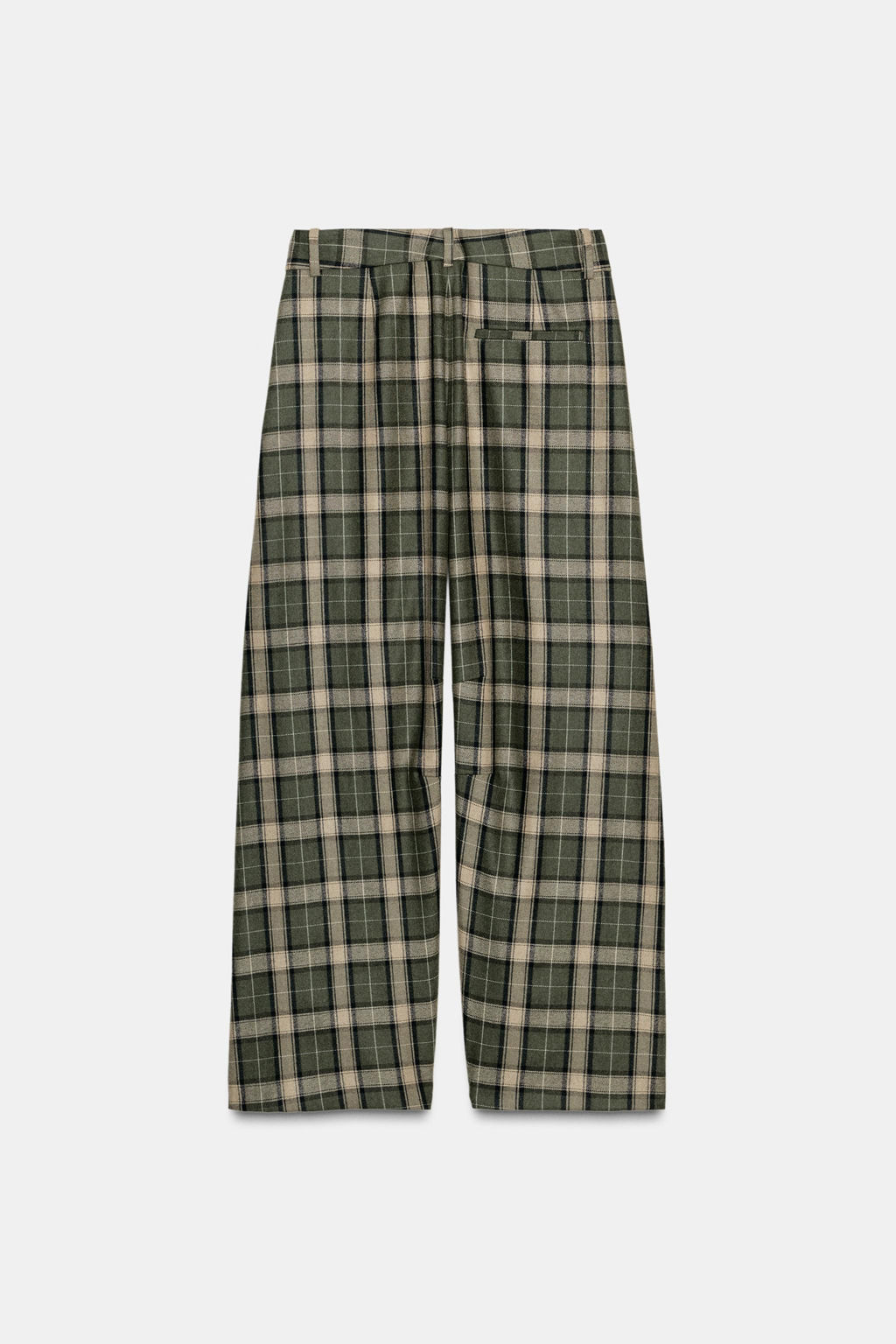 ZW COLLECTION CHECK TROUSERS WITH WOOL - Zara фото 8
