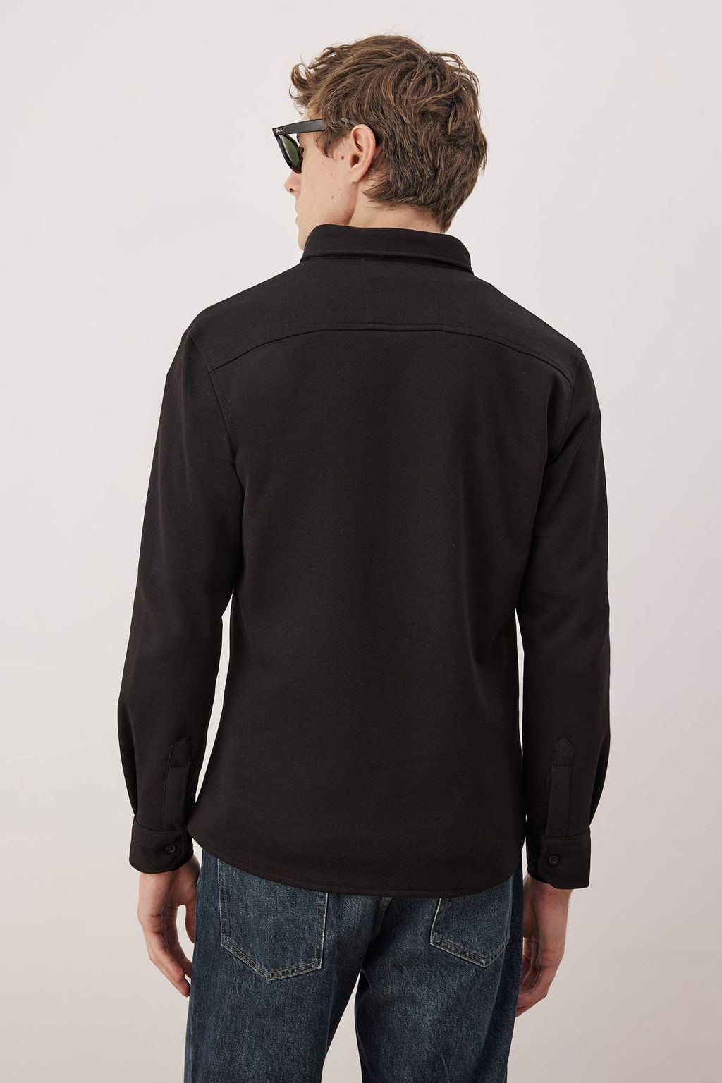 Antrasit Regular Fit Dokulu Erkek Gomlek TMNAW26GO00023 - Trendyolmilla фото 18