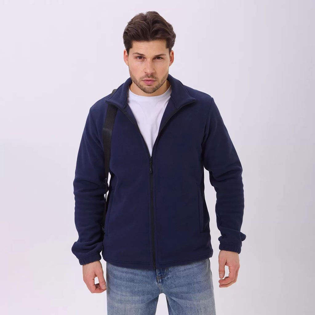 RODOS Толстовка на молнии мужская флис М-321 Синий  фото 2