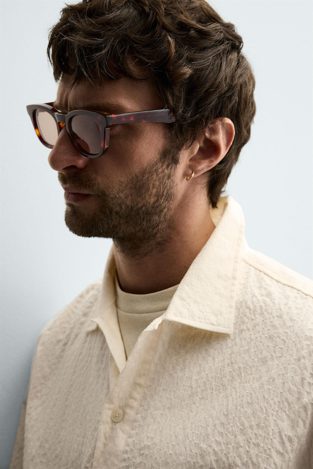SEERSUCKER POLO SHIRT - Zara фото 6