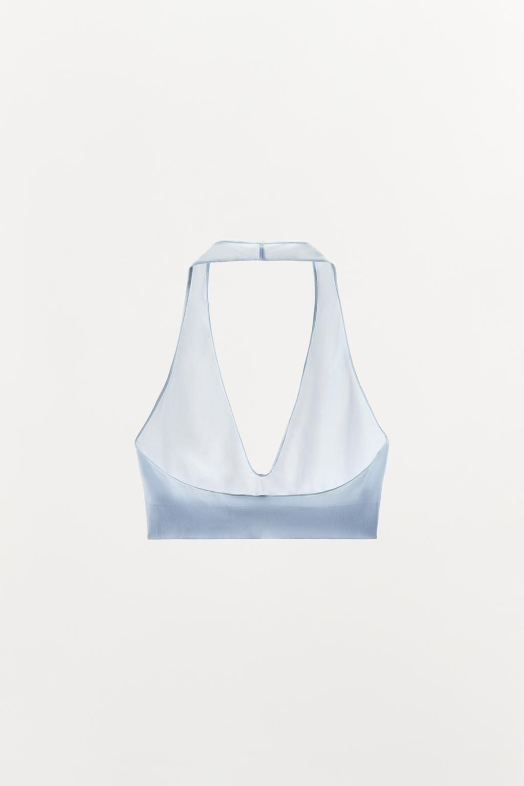 HALTER BRA WITH POLYAMIDE - Zara фото 16